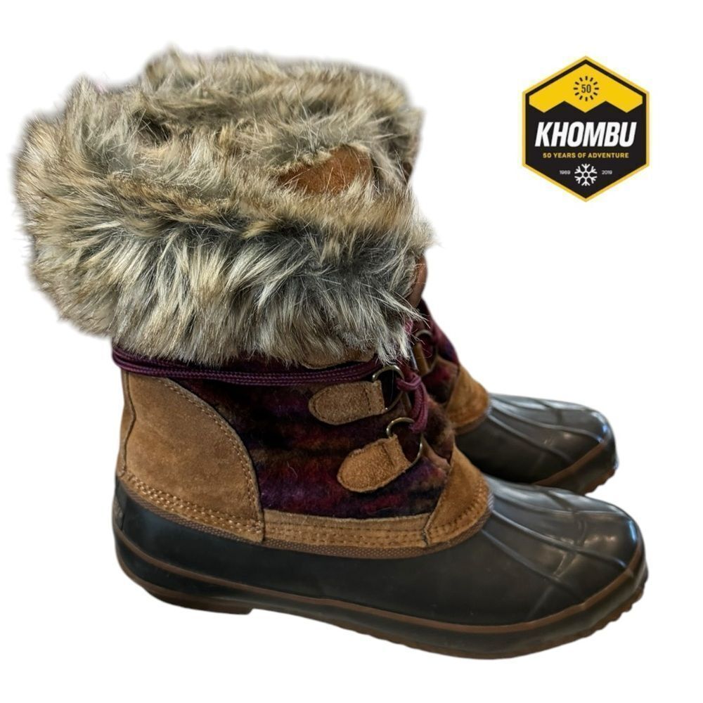 Khombu Julliard Women's Pac Sweater Boots 8